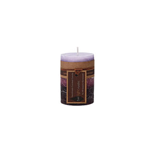 Scented Rustic Pillar Candle - Lavender - 5x8cm