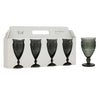Glass Wine Sunflower - Set of 4 - Gray - 9x16.5cm