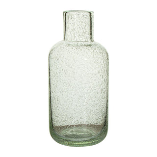 Glass Vase Bubbles Green - 26.5x12cm
