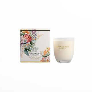 Soy Jar Candle - 150g - Cotton Flower - White