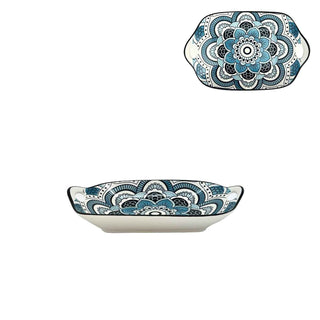 Turkish Style Plate - Blue Pattern - 11 Inch