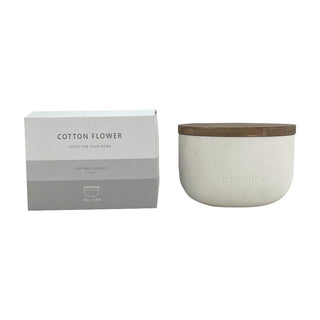 Ceramic Jar Candle - Cotton Flower - 480g