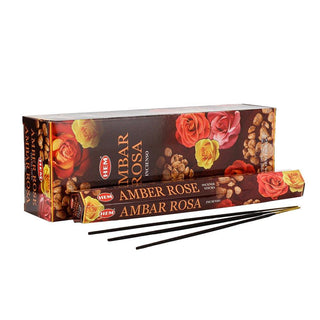 HEM Hexagon Incense - Amber & Rose - Set of 6