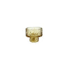 Glass Candle Holder - Amber - 5.2x6.4cm