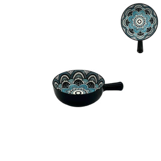 Turkish Style Hand Bowl - Blue Pattern - 8 Inch