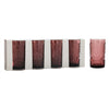 Glass Highball - Set of 4 - Purple - 7.5x13.5cm