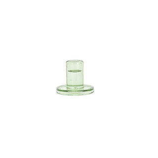 Glass Candle Holder - Green - 6.7x5cm