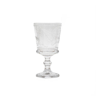 Glass Wine Butterfly - Clear - 8.3x16cm