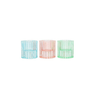 Glass Candle Holder - Mixed Color - 5.7x6cm
