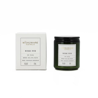Soy Jar Candle - Green - Rose Oud - 210g