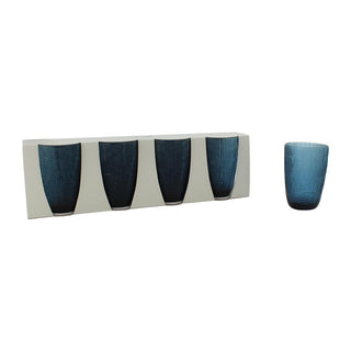 Glass Highball - Set of 4 - Blue - 8x12.5cm