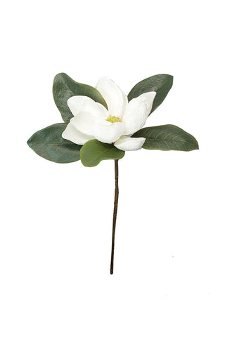 Artificial garden magnolia branch white cream 60cm artificial floral design  All Seasons Homeware.