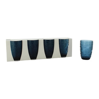 Glass Highball - Set of 4 - Blue - 8.5x12.5cm