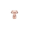 Glass Candle Holder - Pink - 7.5x6.6cm