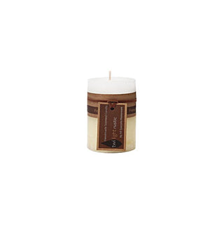 Scented Rustic Pillar Candle - Frangipani - 5x8cm
