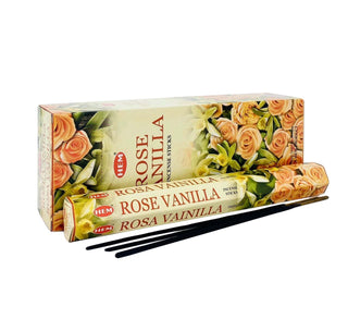 Hexagon incense sticks Rose Vanilla fragrance set of 6  All Seasons Homeware.