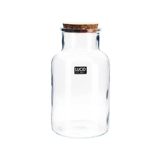 Glass Jar with Cork Lid - 14.4x26cm