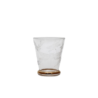 Glass Dof Dragonfly with Golden Rim - 8.8xH10.5cm