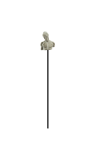 Cement Statue with Iron Stick - 5x5.3x38.5cm