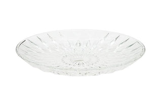 Glass Plate Round Dimond Design - 32cm