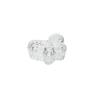 Glass Trinket Box Butterfly Shape