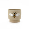 Pot - Bee Motif Beige - Small - 9.7x9.1x6.9cm
