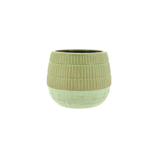 Planter Round - Lime Green - Small - 13.5x11cm