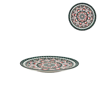 Turkish Style Plate - Green Orange - 10.5 Inch