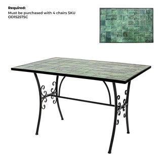 Table Metal Rectangular - 120x80x75cm