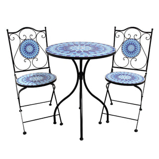 Table & 2 Chairs Set Metal Undercover Use - Standard