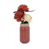 Glass Flower Pot Decor - Blush & Cream