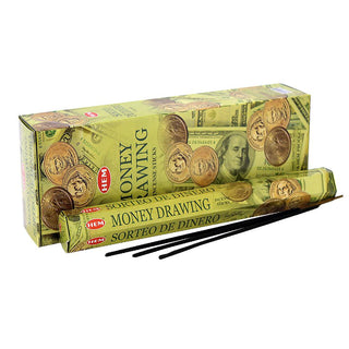 Hexagon incense sticks Money Drawing fragrance set of 6  All Seasons Homeware.