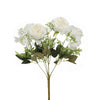 Flower Bush with Filler - White - 7x40cm