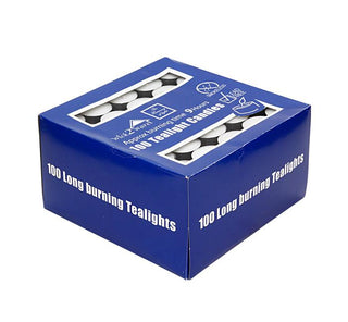 Tealight Candles - 9 Hours 100 pcs/Pack - Blue Box