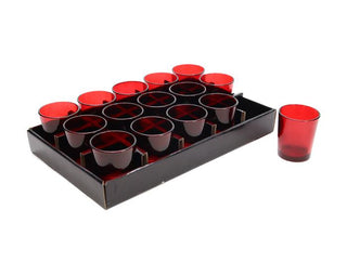 Glass Votive Holder Red - 5.5x6.7cm