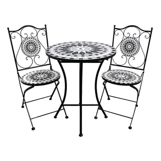 Table & 2 Chairs Set Metal Undercover Use - Standard