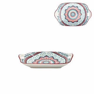Turkish Style Plate - Blue Red - 11 Inch