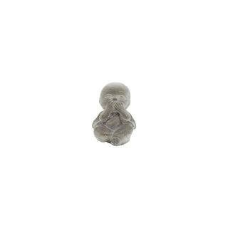 Cement Monk - Covering Mouth - 8x6.5x8cm