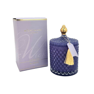 Soy Jar Candle - Diamond Pattern - Rive Gauche Purple - 450g