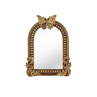 Mirror with Butterfly - 4x6 Inch - Gold