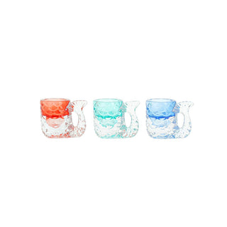 Glass Candle Holder - Fish Tail - Mixed - 9x6.5x7.3cm