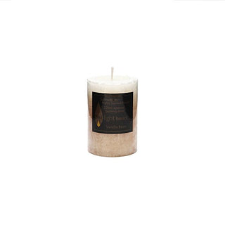Basic pillar candle Vanilla Bean scented 5 x 8cm smooth classic finish  All Seasons Homeware.
