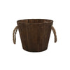 Wooden Planter Brown - 17x17x13cm