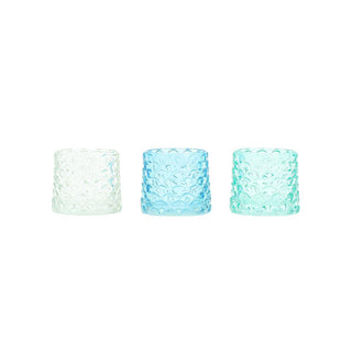 Glass Candle Holder - Mixed Color - 7x7cm