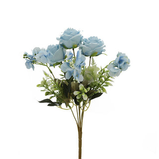 Flower Bush with Filler - Light Blue - 7x40cm
