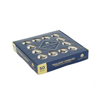 Tealight Candles 4 Hours 50 pcs/Pack - Dark Blue Box