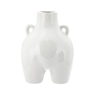 Vase Butt-shaped - White - Large - 23x17.5x31cm