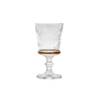 Glass Wine Dragonfly with Golden Rim - 8.3x16cm