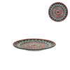Turkish Style Plate - Green Red - 10.5 Inch
