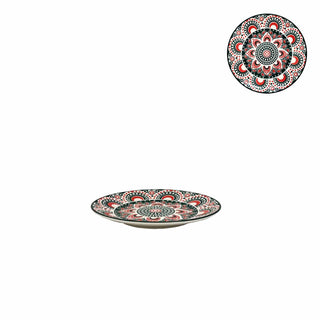 Turkish Style Plate - Green Orange - 7.5 Inch